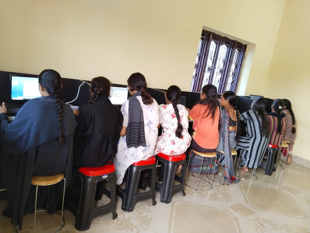 Children learning in a classroom